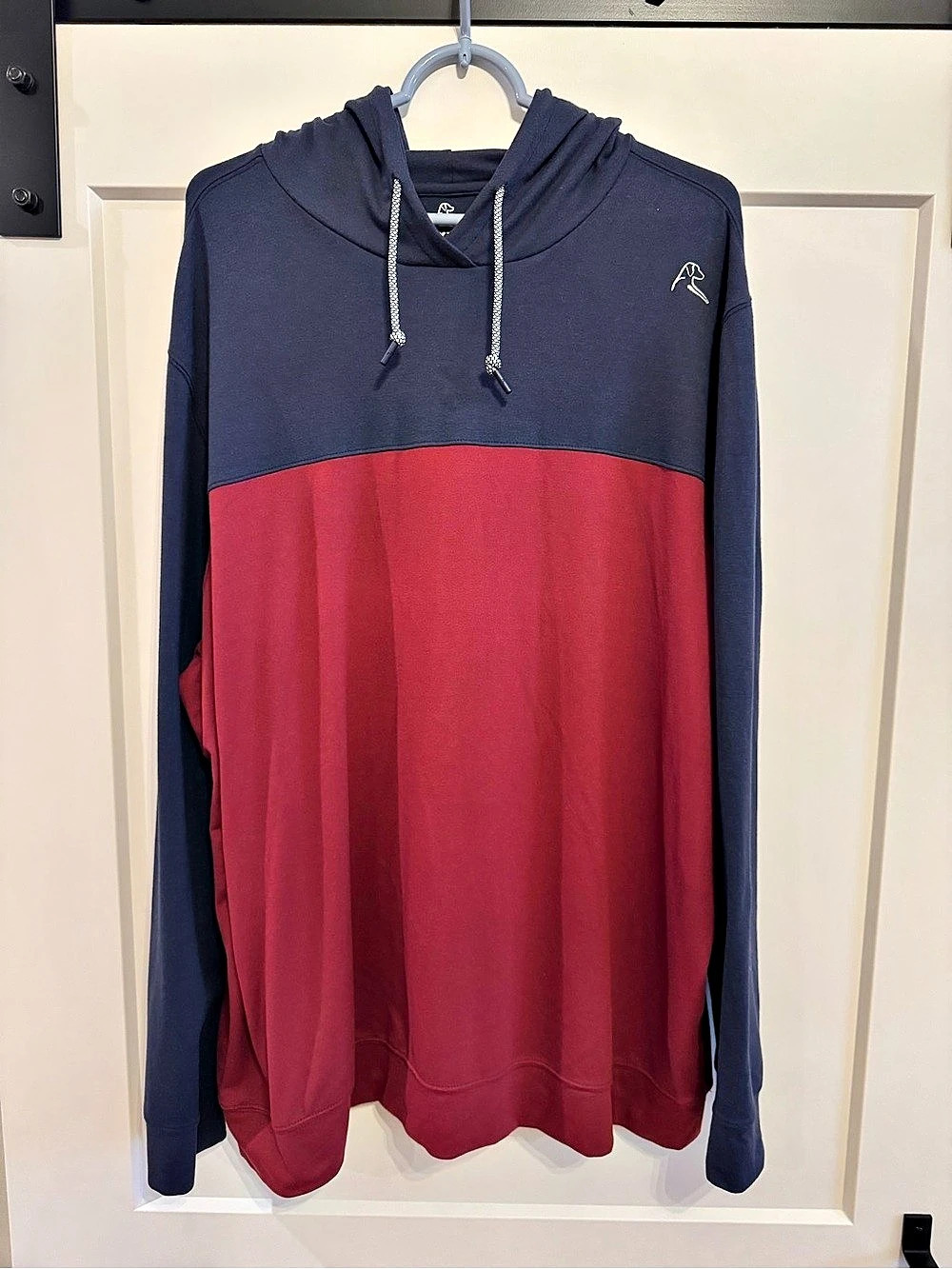 Men’s Rhoback Performance Hoodie - XXL - Burgundy/Blue